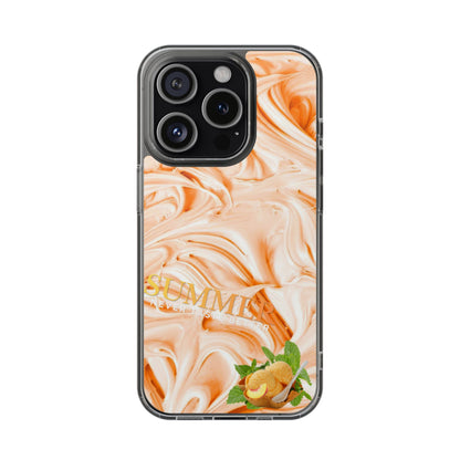 Clear Phone Case – Peach Sorbet