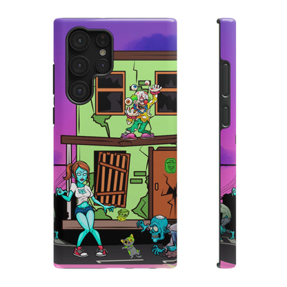 Zombie Arcade Phone Case — Colorful Cartoon Horror Impact-Resistant iPhone Cover