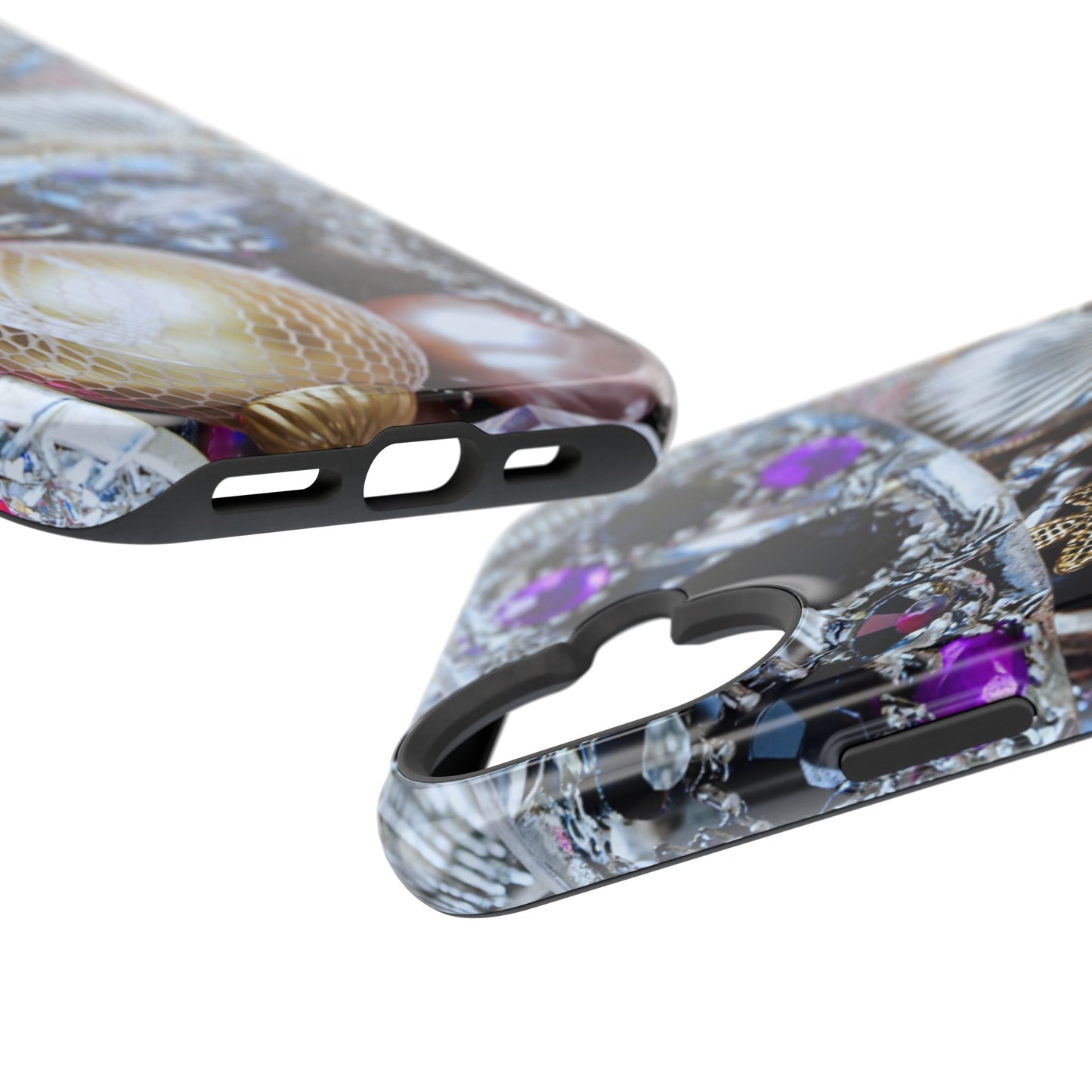 Wireless-Charging Compatible Case – Chrome Jewel