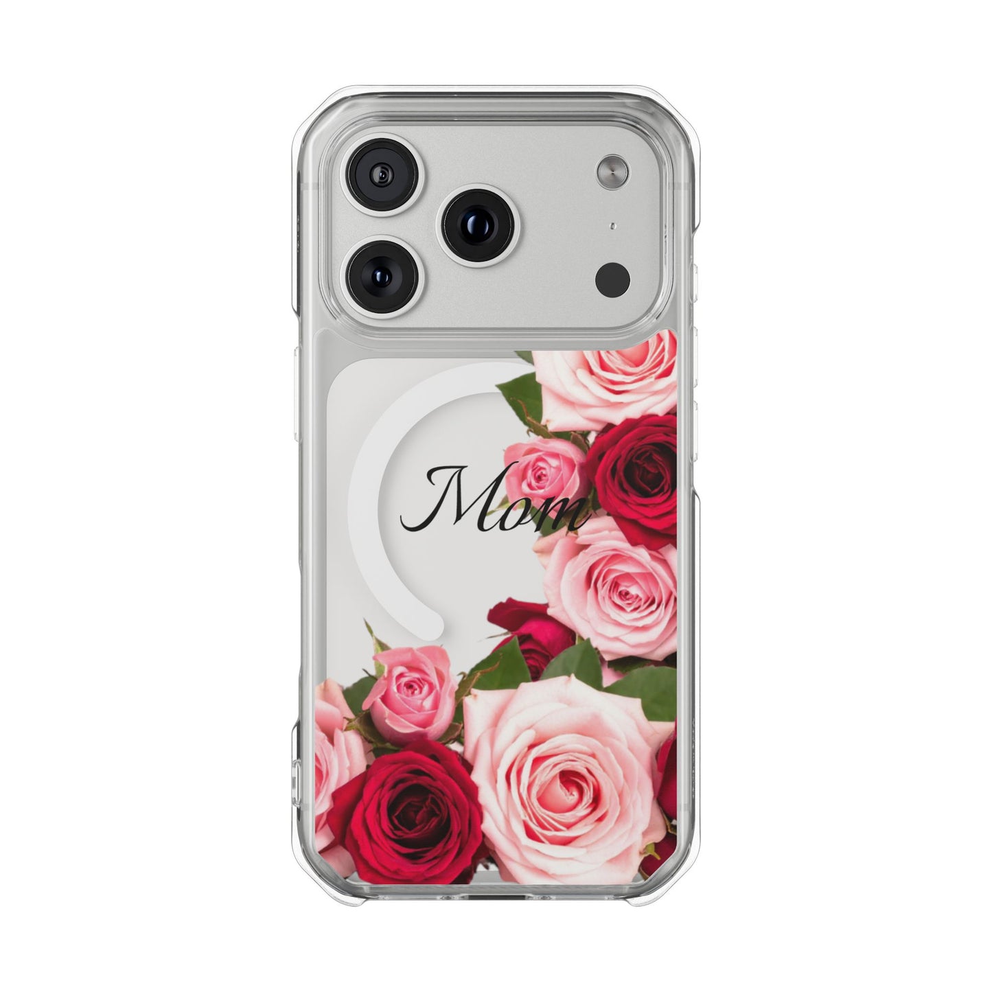 Clear Magnetic Phone Case – Mom’s Rose Bouquet
