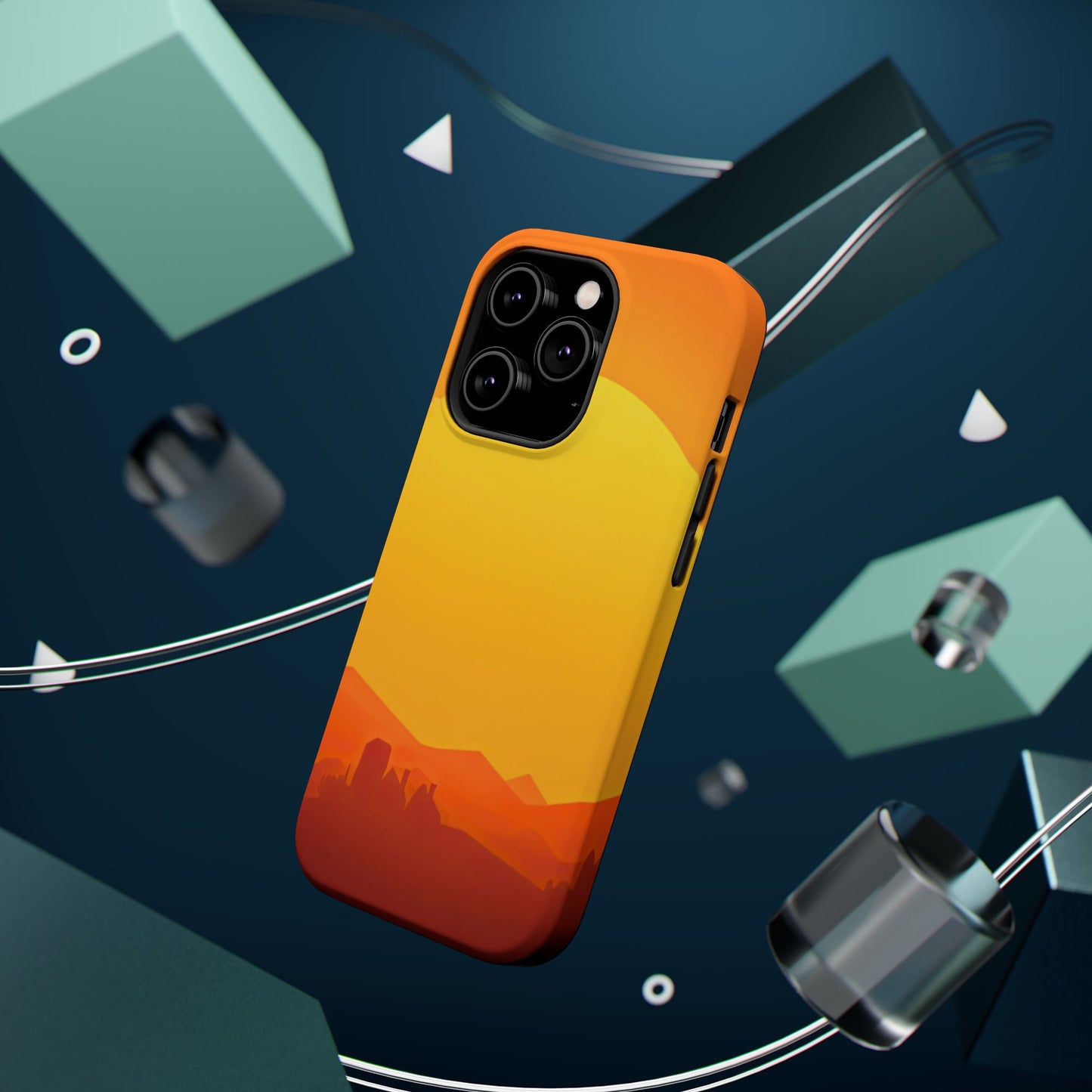 Wireless-Charging Compatible Case – Desert Sunrise