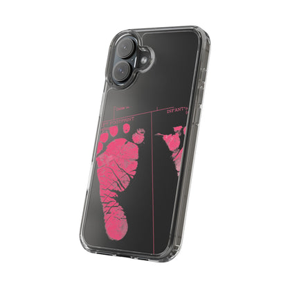 Clear Phone Case – Mom’s Little Pink Footprints