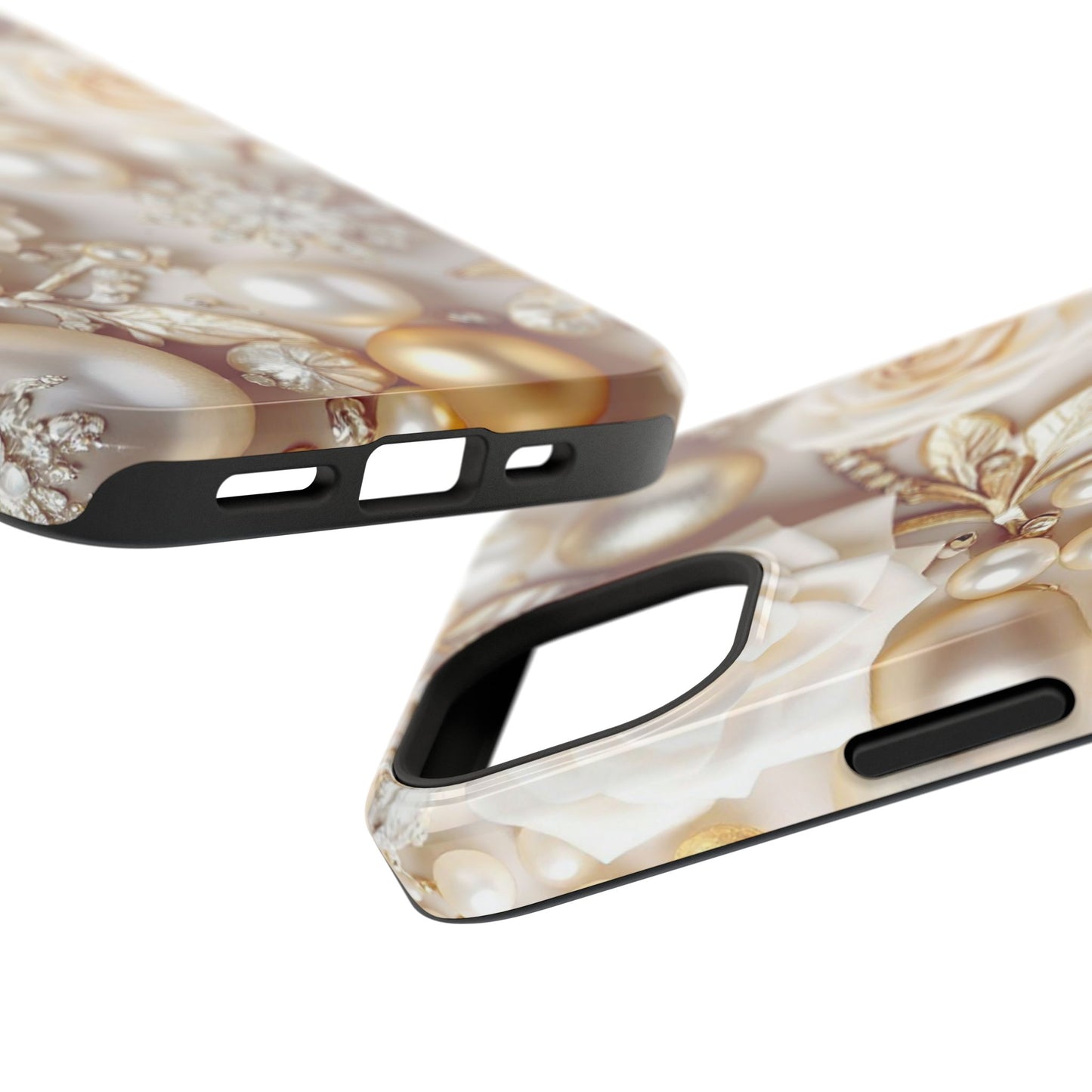 Impact-Resistant Phone Case – Ivory Opulence