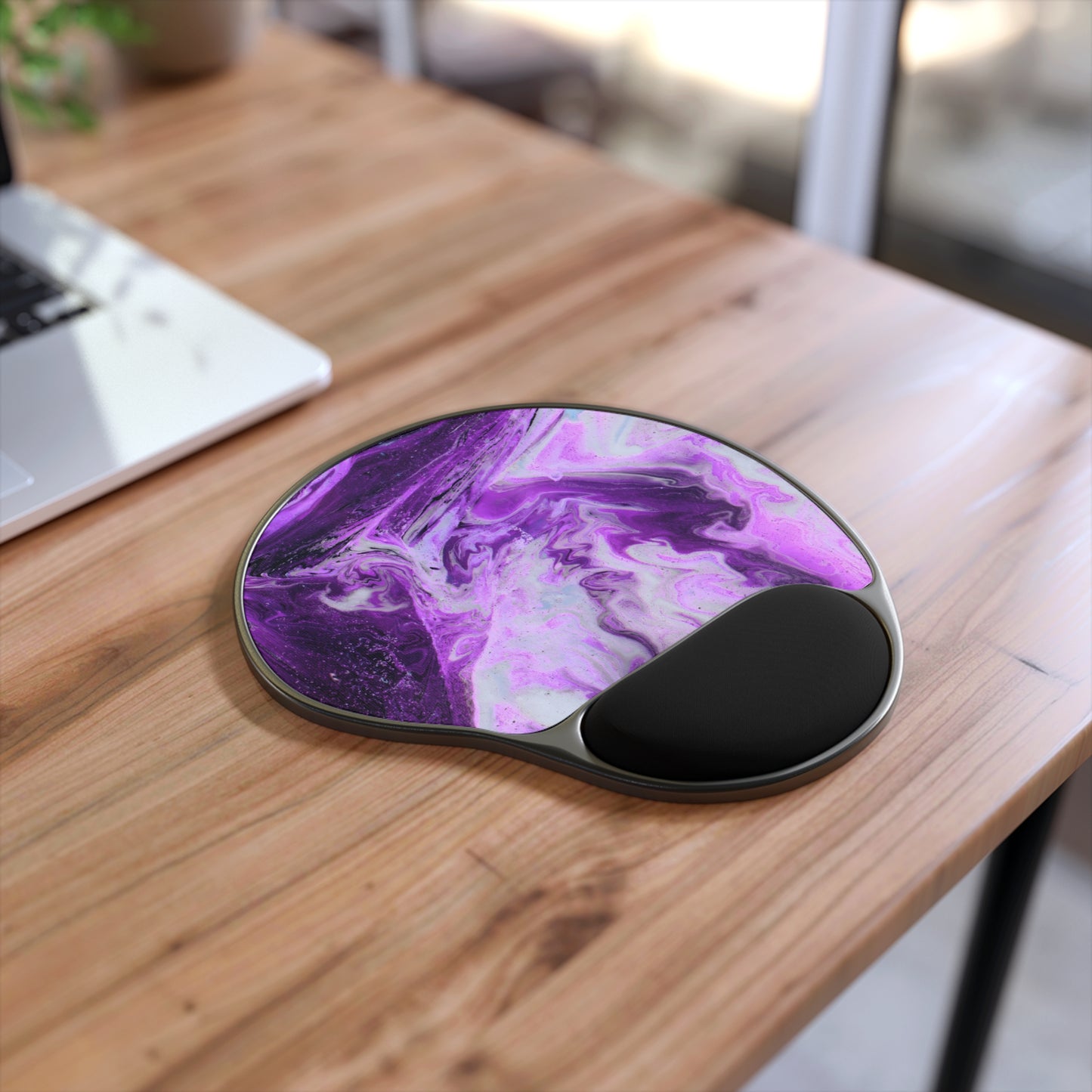 Mouse Pad with Wrist Rest – Midnight Amethyst