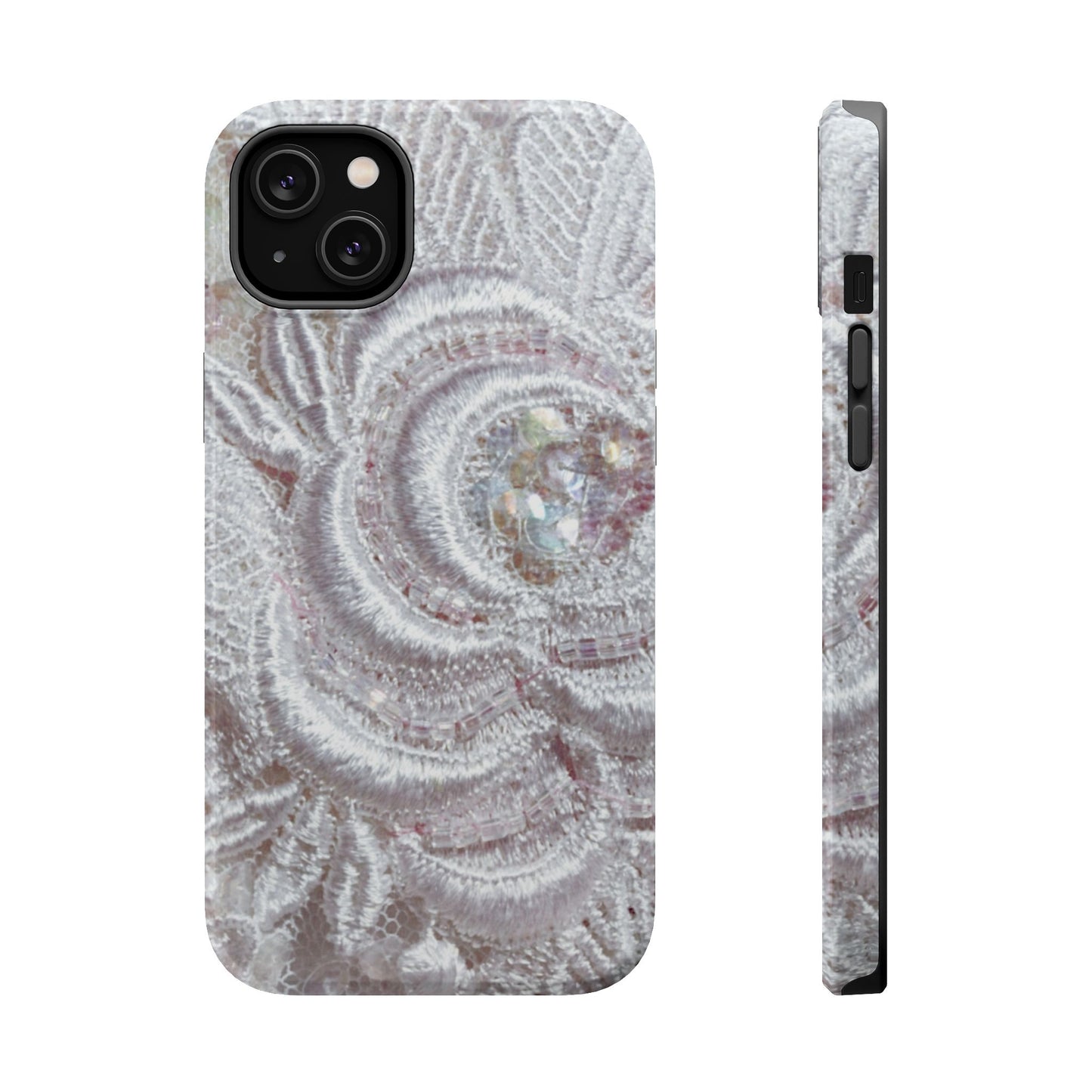 Wireless-Charging Compatible Case – Lace Veil
