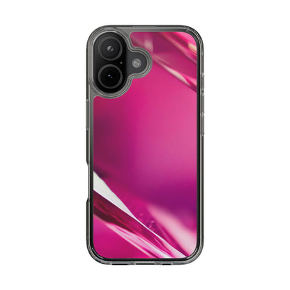 Clear Phone Case – Magenta Motion