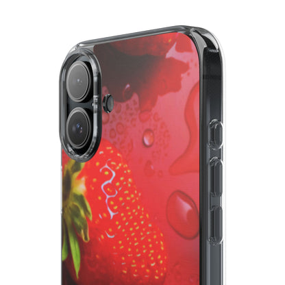 Clear Phone Case – Strawberry Drip