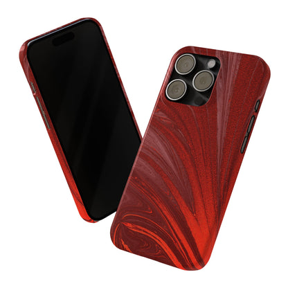 Slim Phone Case — Crimson Current