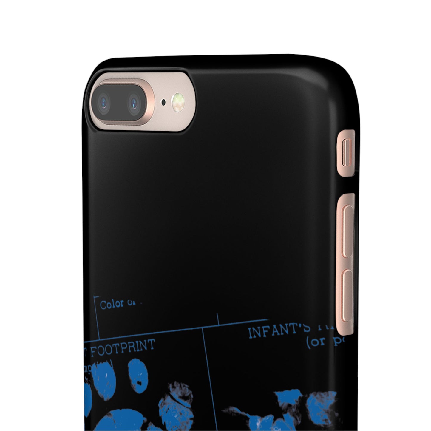 Snap Phone Case – Mom’s Little Blue Footprints