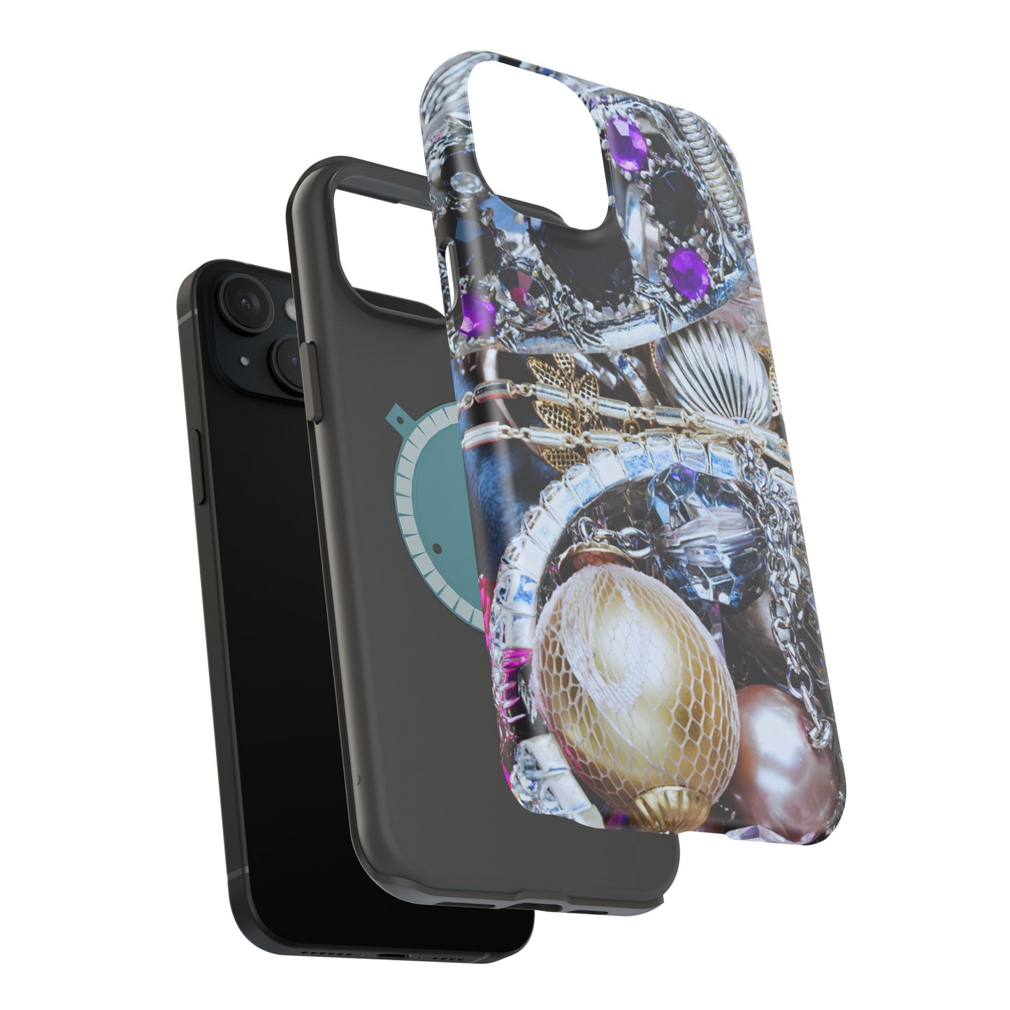 Wireless-Charging Compatible Case – Chrome Jewel
