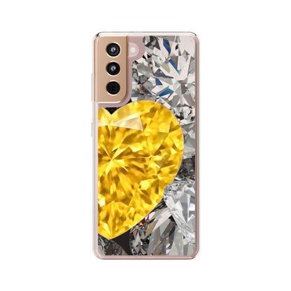 Clear Phone Case – Heart of Gold