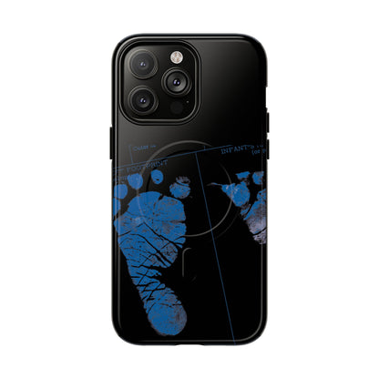 Protective Magnetic Phone Case – Mom’s Little Blue Footprints