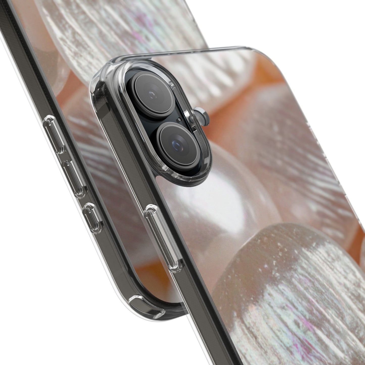 Clear Phone Case – Blush Pearl