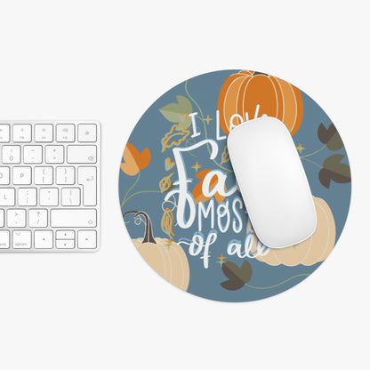 Round Mouse Pad – All For Fall