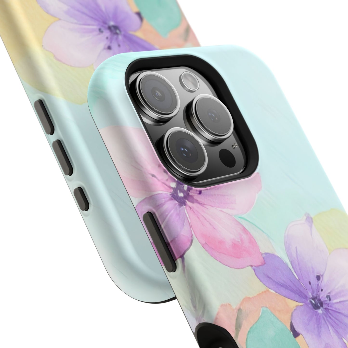 Impact-Resistant Phone Case – Water Petal