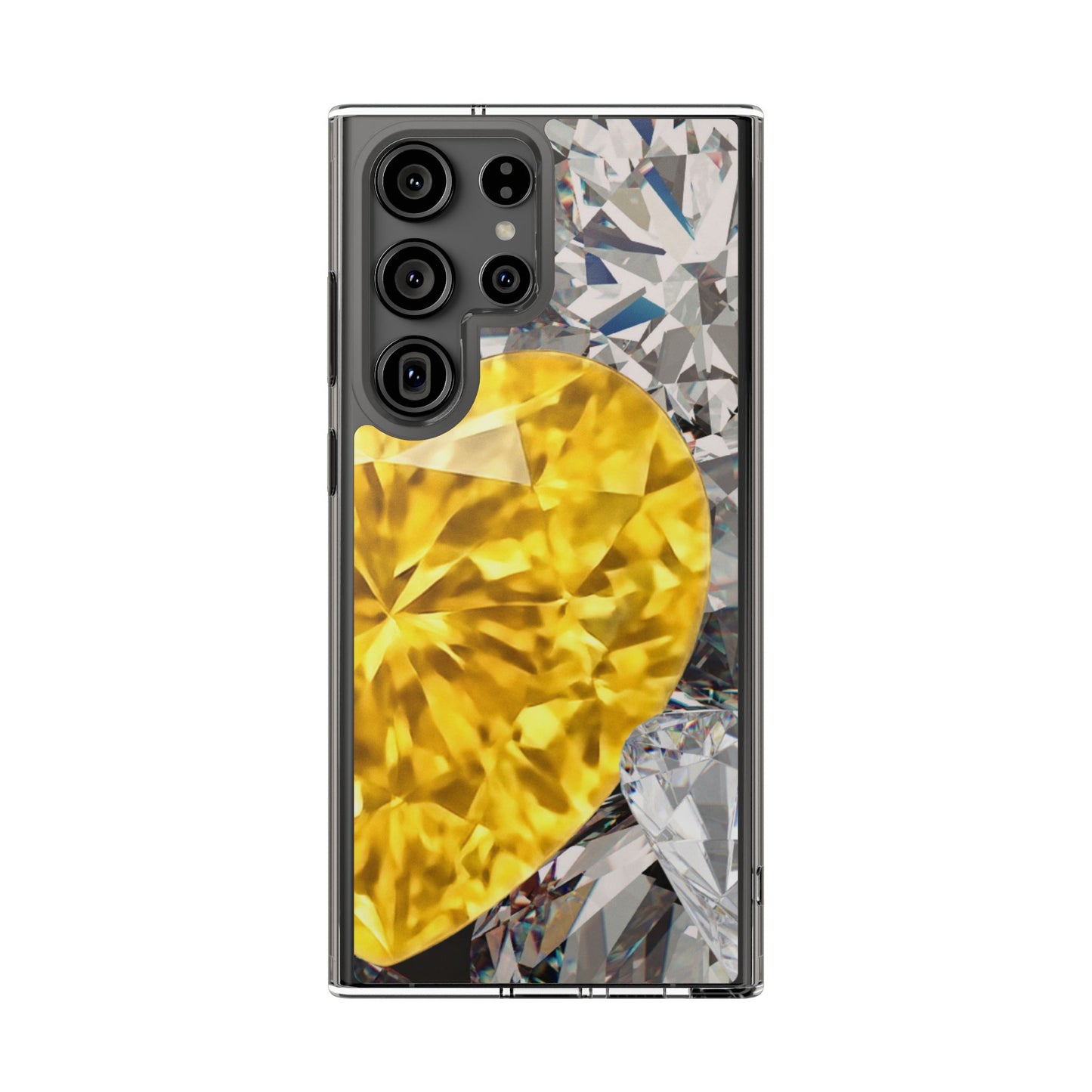 Clear Phone Case – Heart of Gold