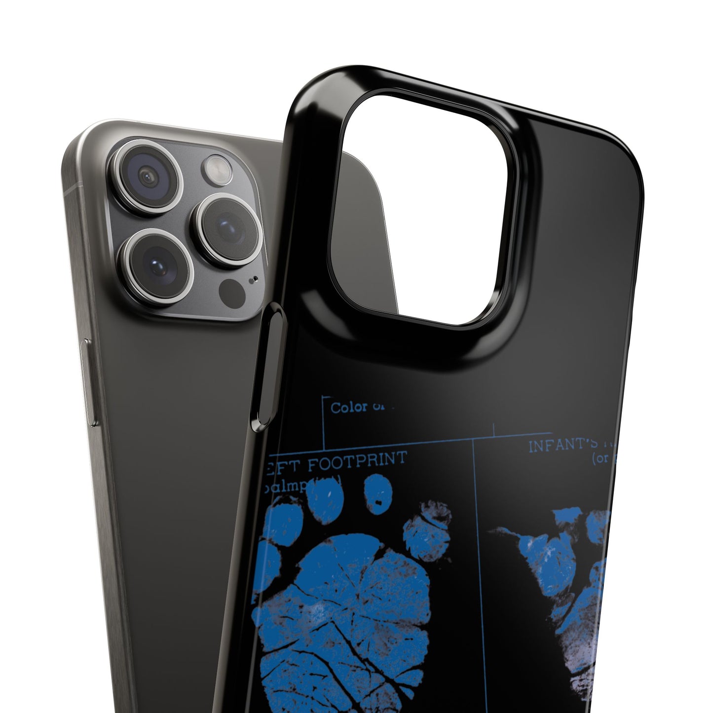 Snap Phone Case – Mom’s Little Blue Footprints