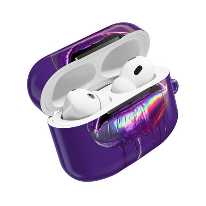 Wireless Earbud Case Cover – Purple Haze Lips