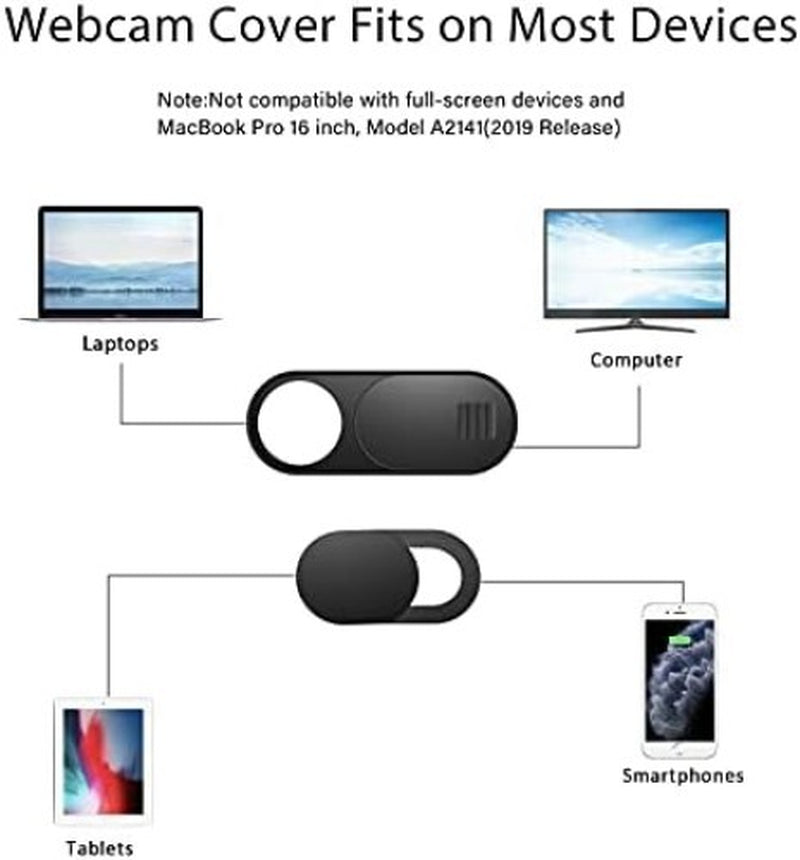 6 Pack Laptop Camera Cover Slide, Phone Camera Cover Slide, (Small 3 Pcs+Large 3
