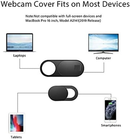 6 Pack Laptop Camera Cover Slide, Phone Camera Cover Slide, (Small 3 Pcs+Large 3