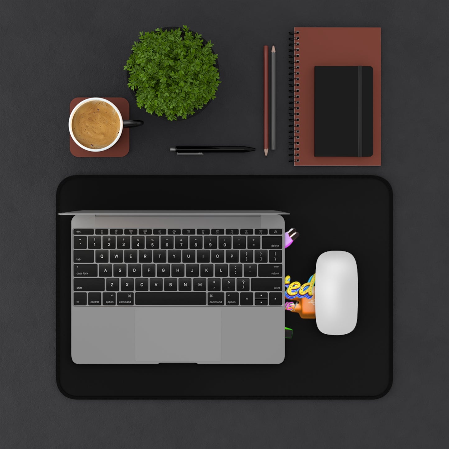 Neoprene Desk Mat – Smooth Non-Slip Surface with 215 Connected Official Logo