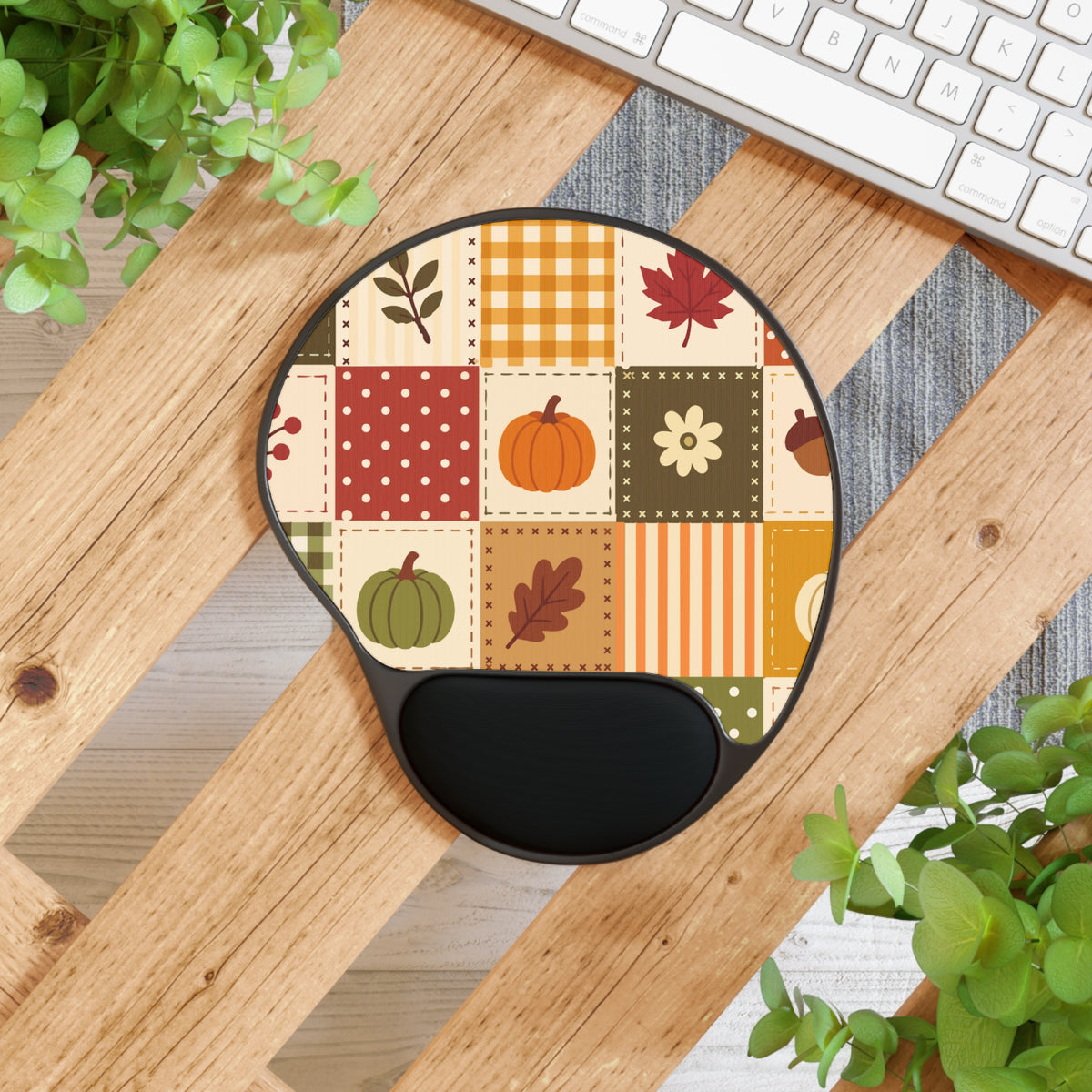 Ergonomic Mouse Pad – Harvest Stitch