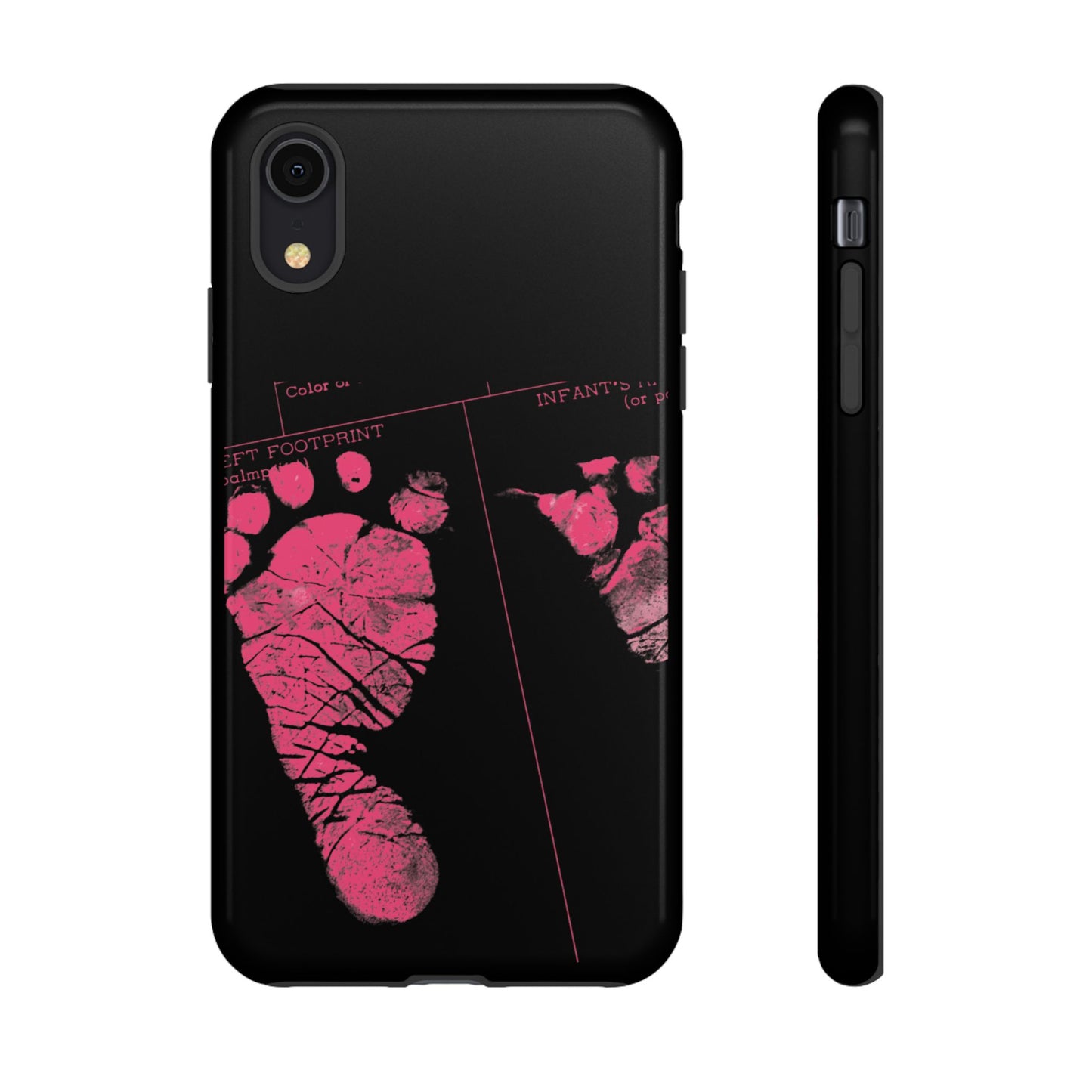 Protective Phone Case – Mom’s Little Pink Footprints