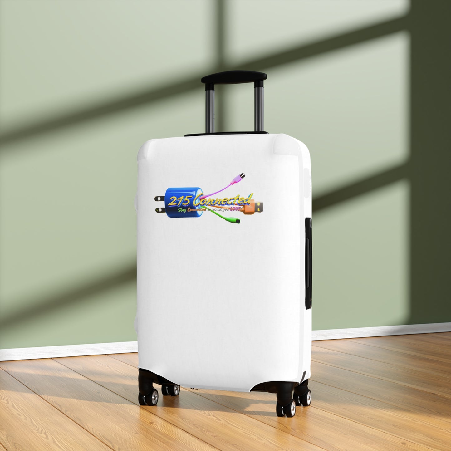 Luggage Cover – 215 Connected Logo Protective Suitcase Sleeve