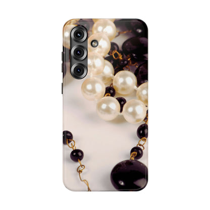 Impact-Resistant Phone Case – Noir Pearl