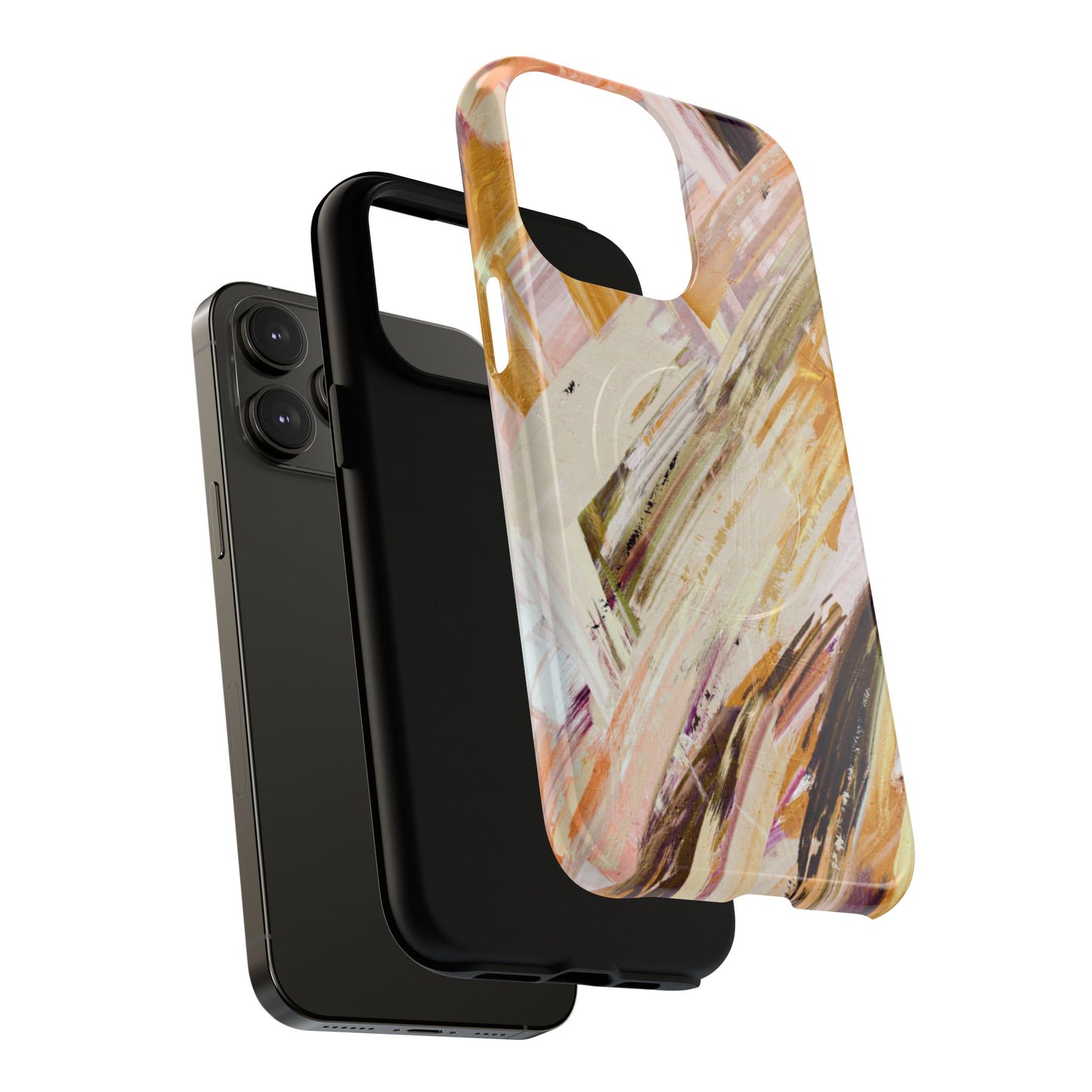 Protective Magnetic Phone Case – Brush & Bronze