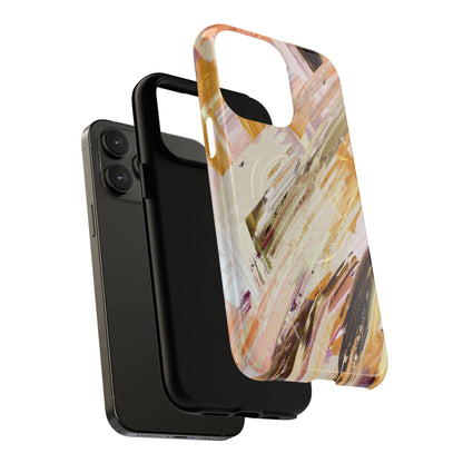 Protective Magnetic Phone Case – Brush & Bronze