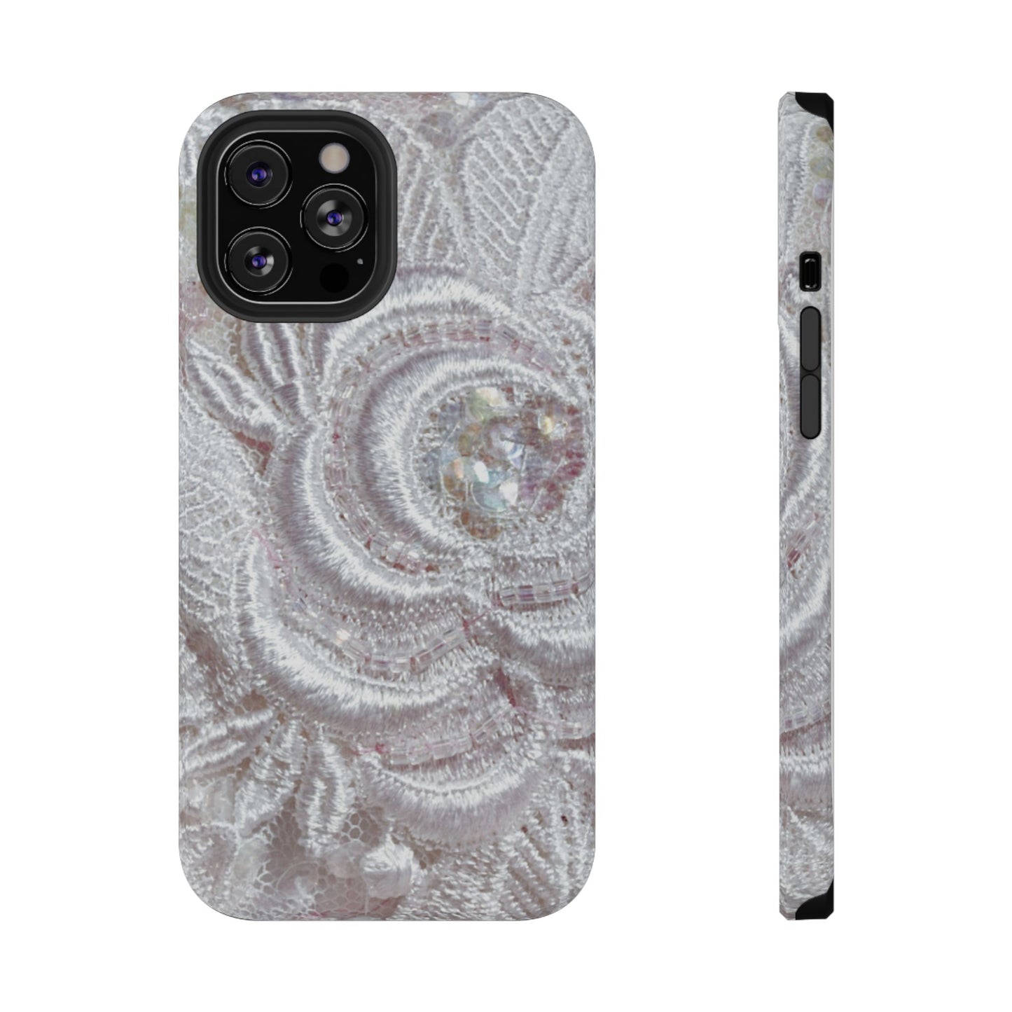 Impact-Resistant Phone Case – Lace Veil