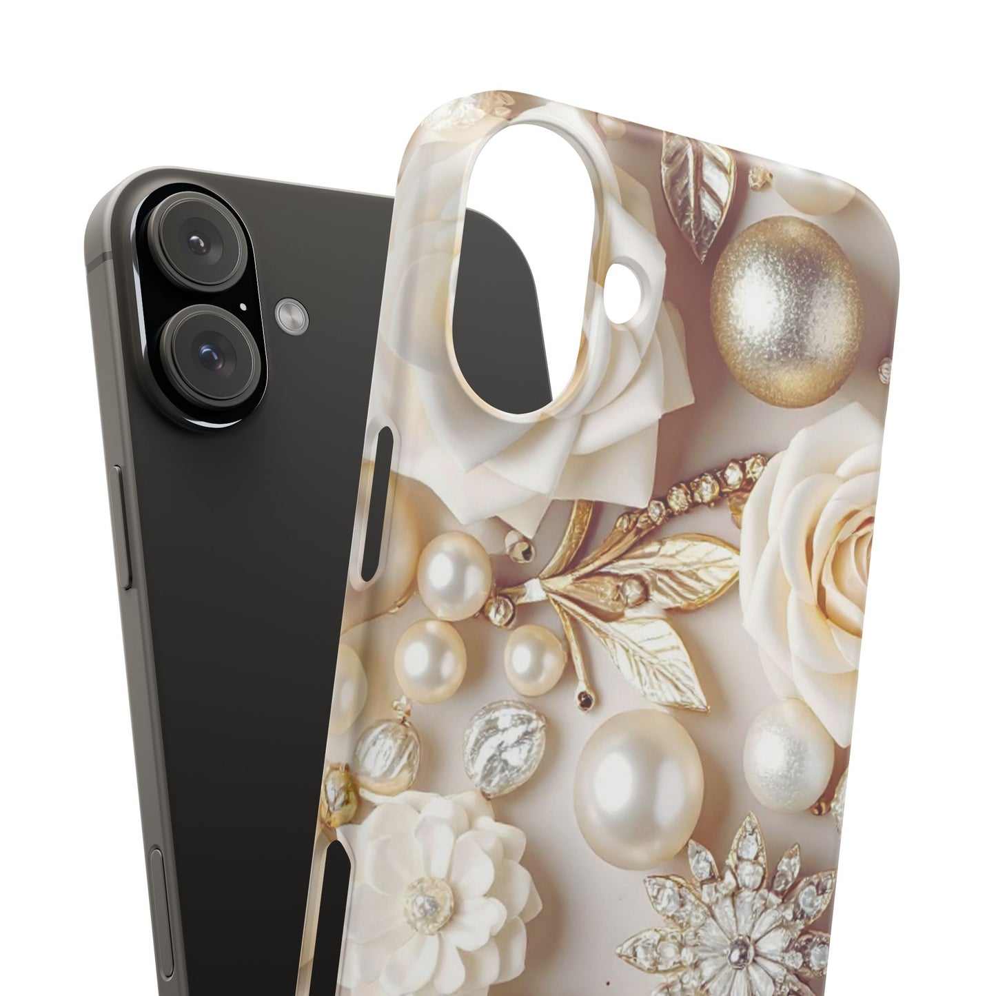 Snap Phone Case – Ivory Opulence
