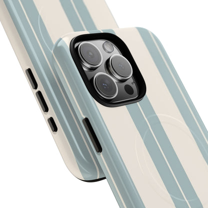 Protective Magnetic Phone Case - Coastal Stripe
