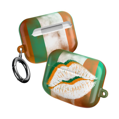 Wireless Earbud Case Cover – Irish Lip St. Patrick’s Day Design
