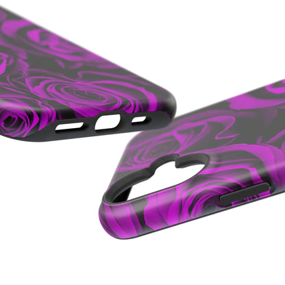 Wireless-Charging Compatible Case – Amethyst Roses