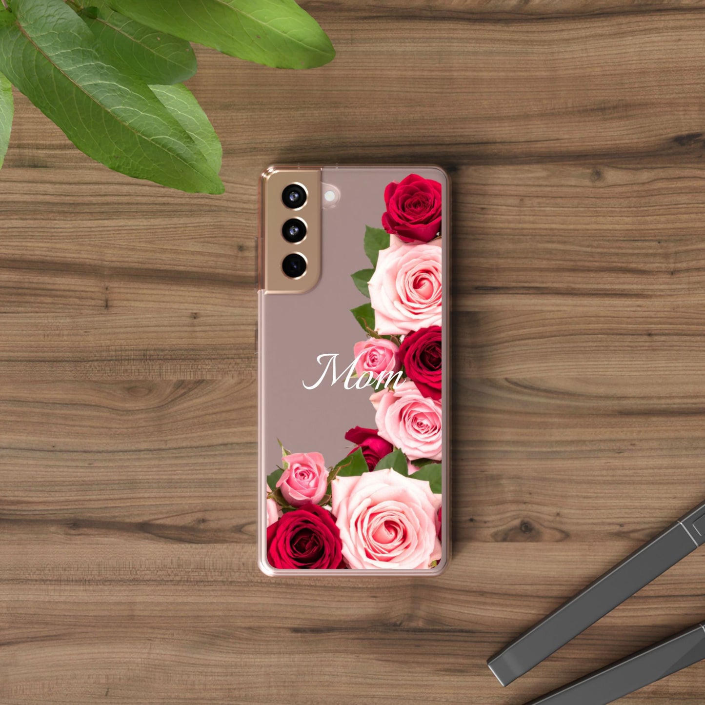 Clear Phone Case – Mom’s Rose Bouquet