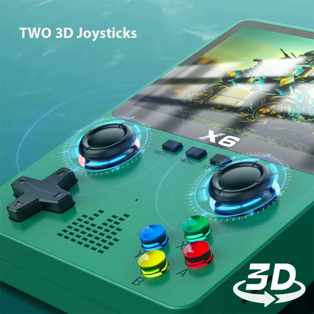 3.5 Inch X6 IPS Screen Handheld Game Players Dual Joystick 10000+ Game Retro Devices Portable Game Consoles