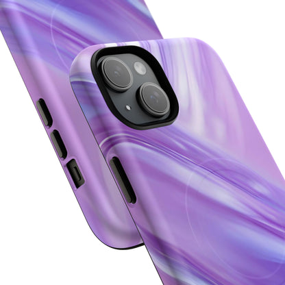 Protective Magnetic Phone Case – Lavender Wave