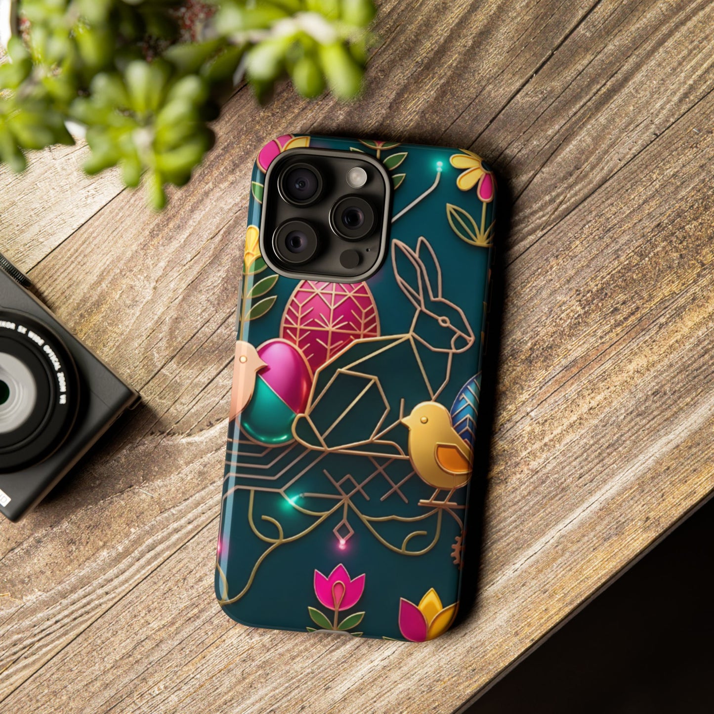 Protective Phone Case – Jeweled Garden