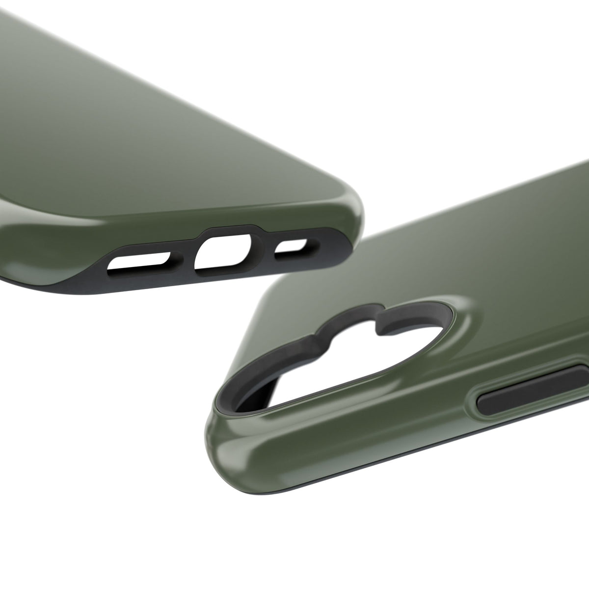 Impact-Resistant Phone Case — Military Green Protective Shockproof Cover