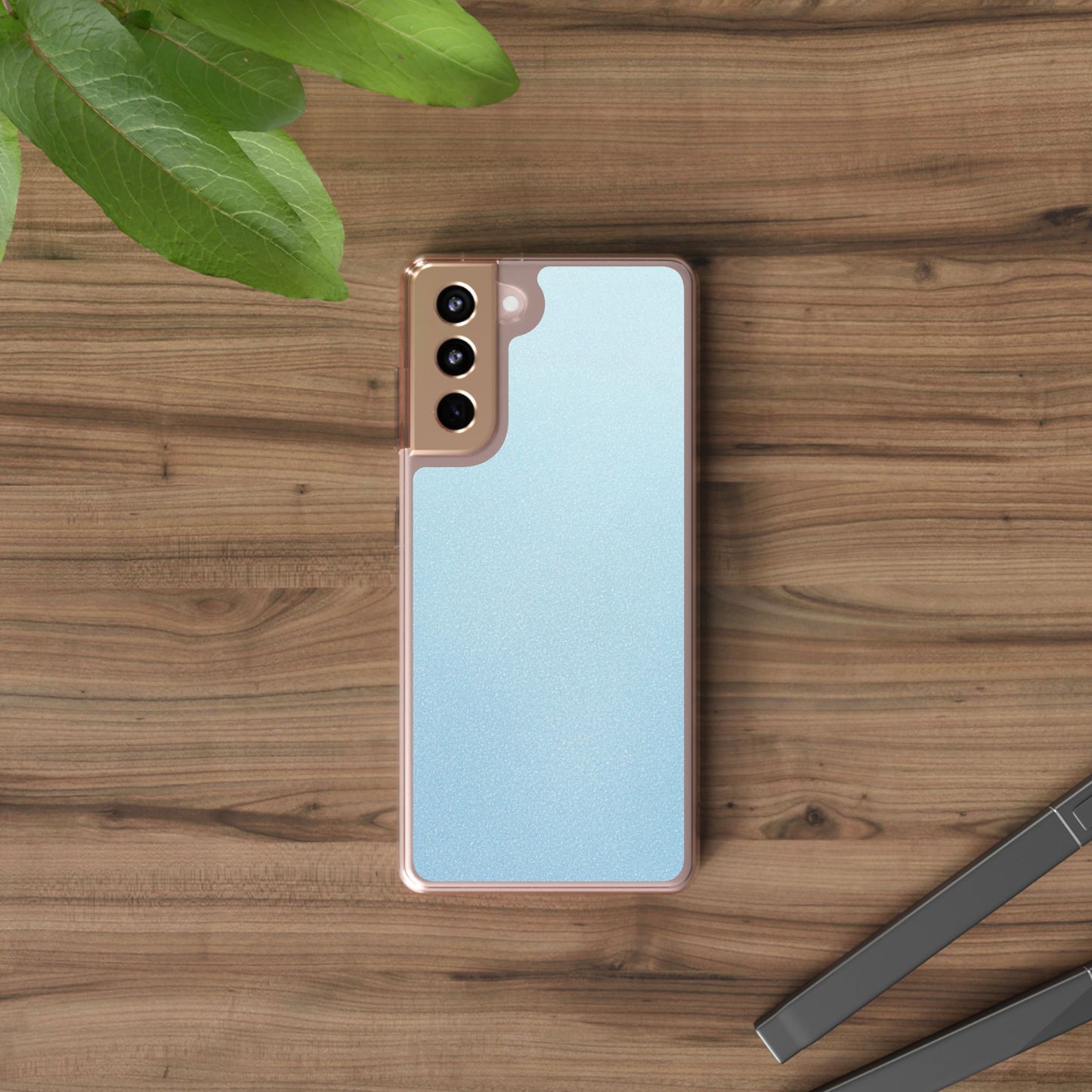 Clear Phone Case – Blue Whisper