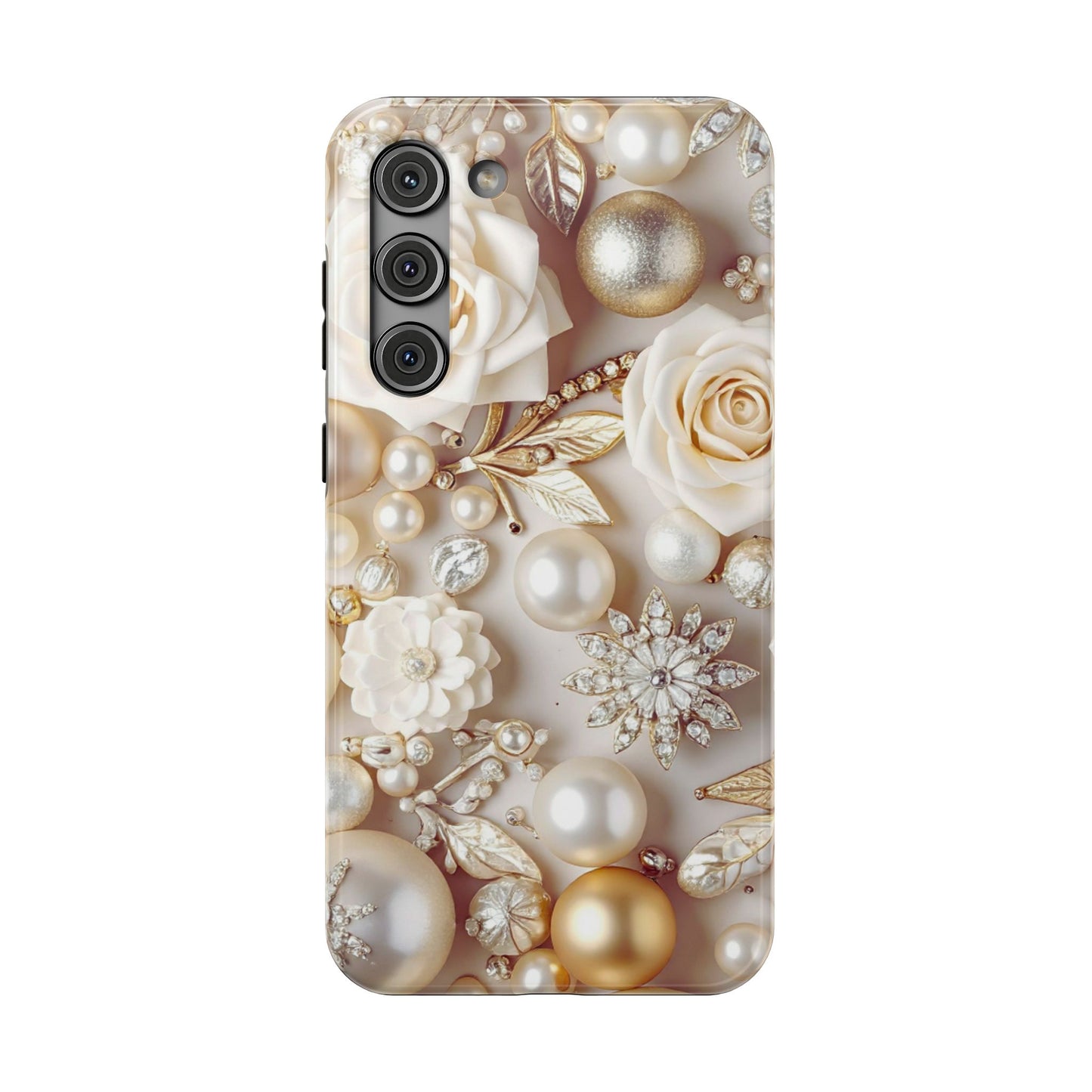 Impact-Resistant Phone Case – Ivory Opulence