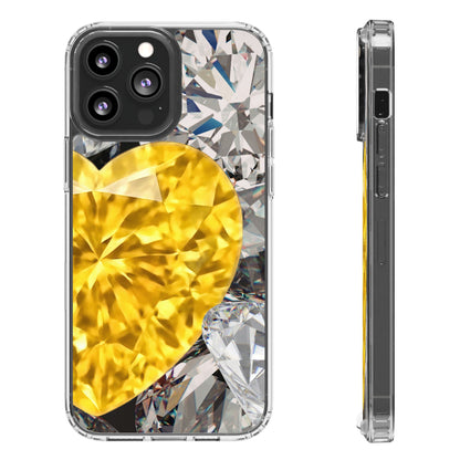 Clear Phone Case – Heart of Gold