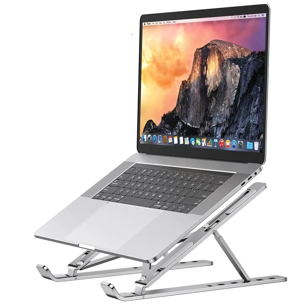 Portable Laptop Stand - Foldable Aluminum, MacBook/PC Compatible