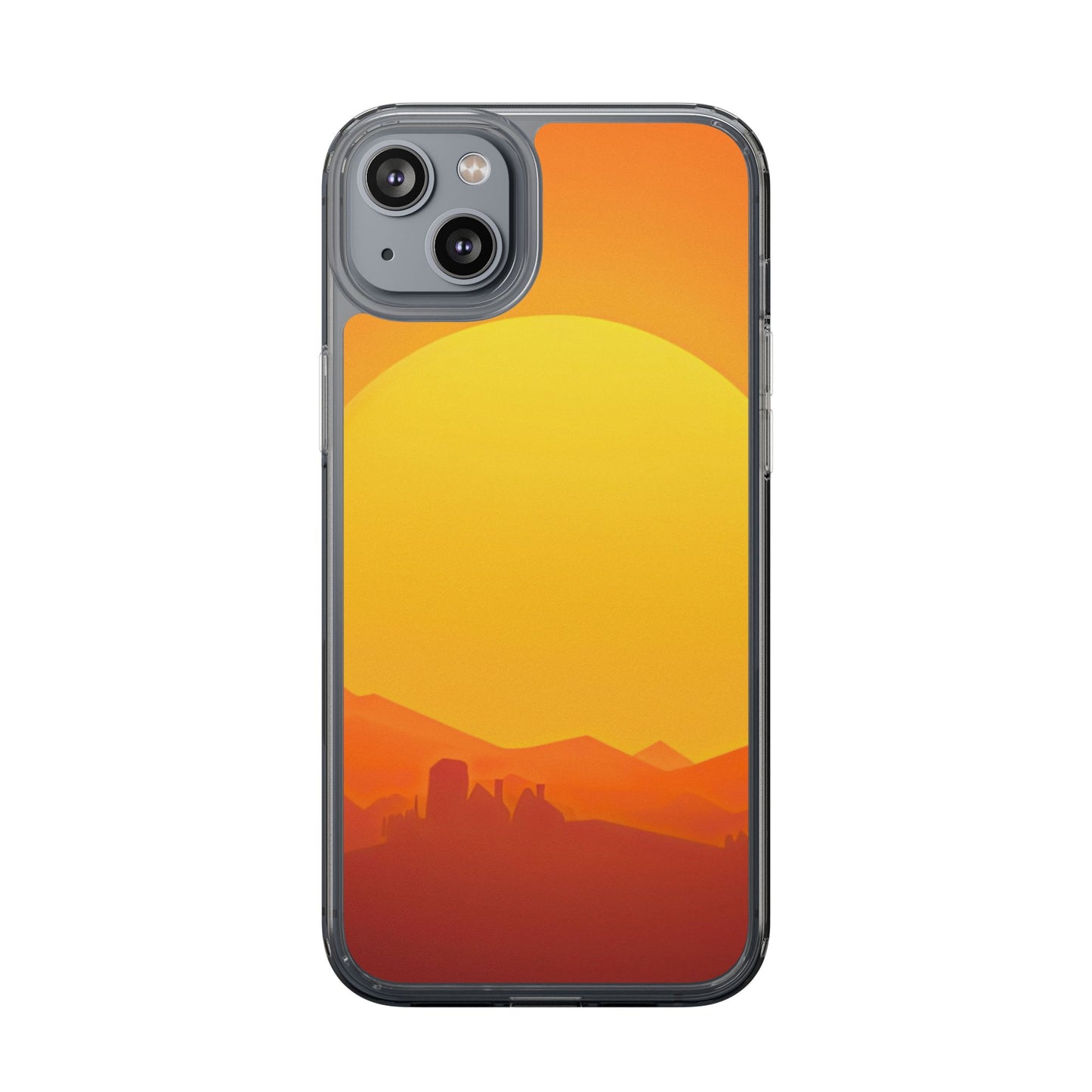 Clear Phone Case – Desert Sunrise