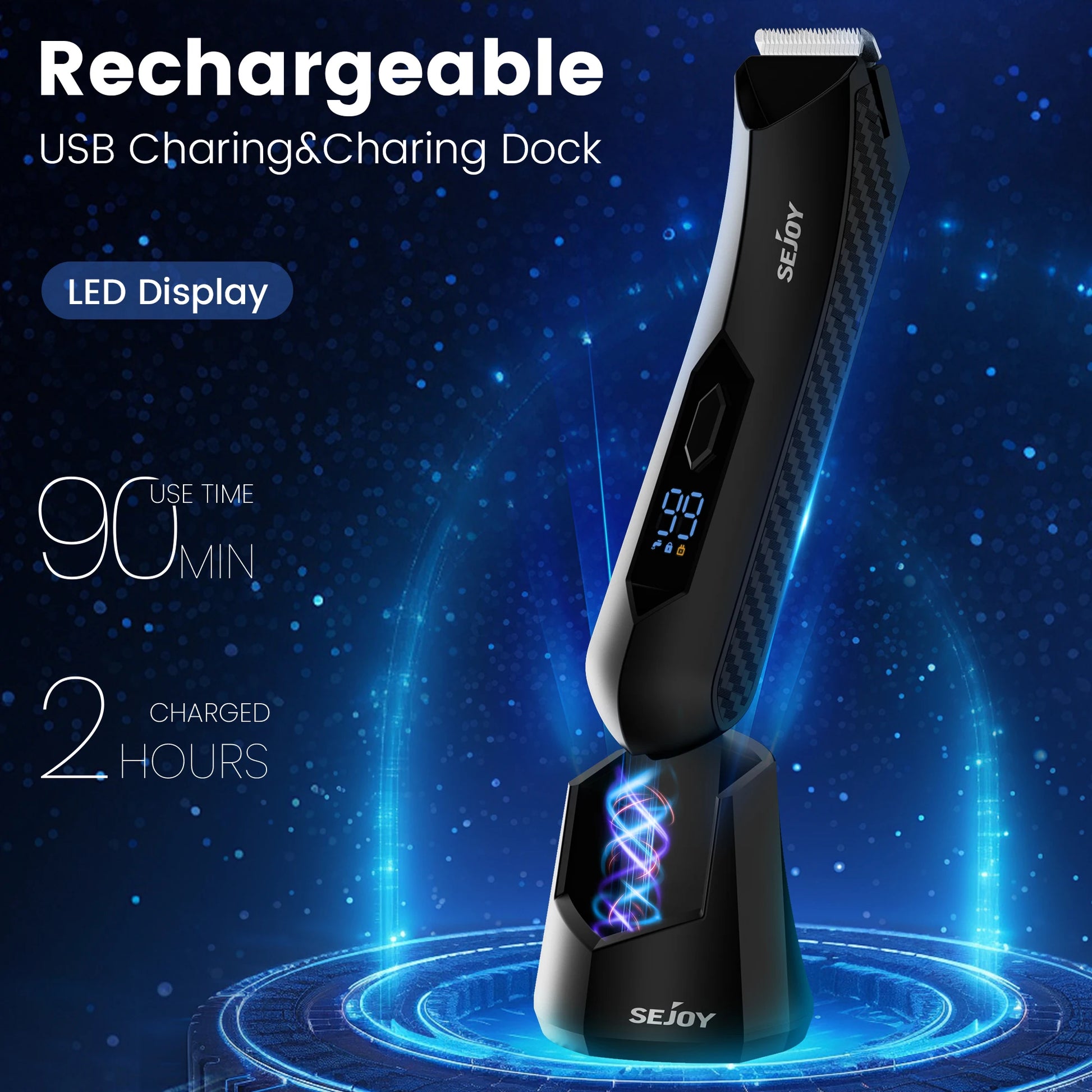 Professional Hair Clippers for Men Electric Men Pubic Hair Trimmer Groin Body Hair Ball Shaver Clipper