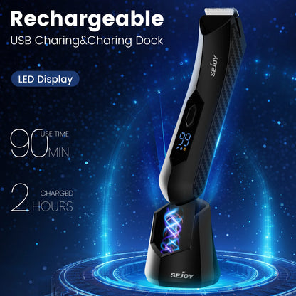 Professional Hair Clippers for Men Electric Men Pubic Hair Trimmer Groin Body Hair Ball Shaver Clipper