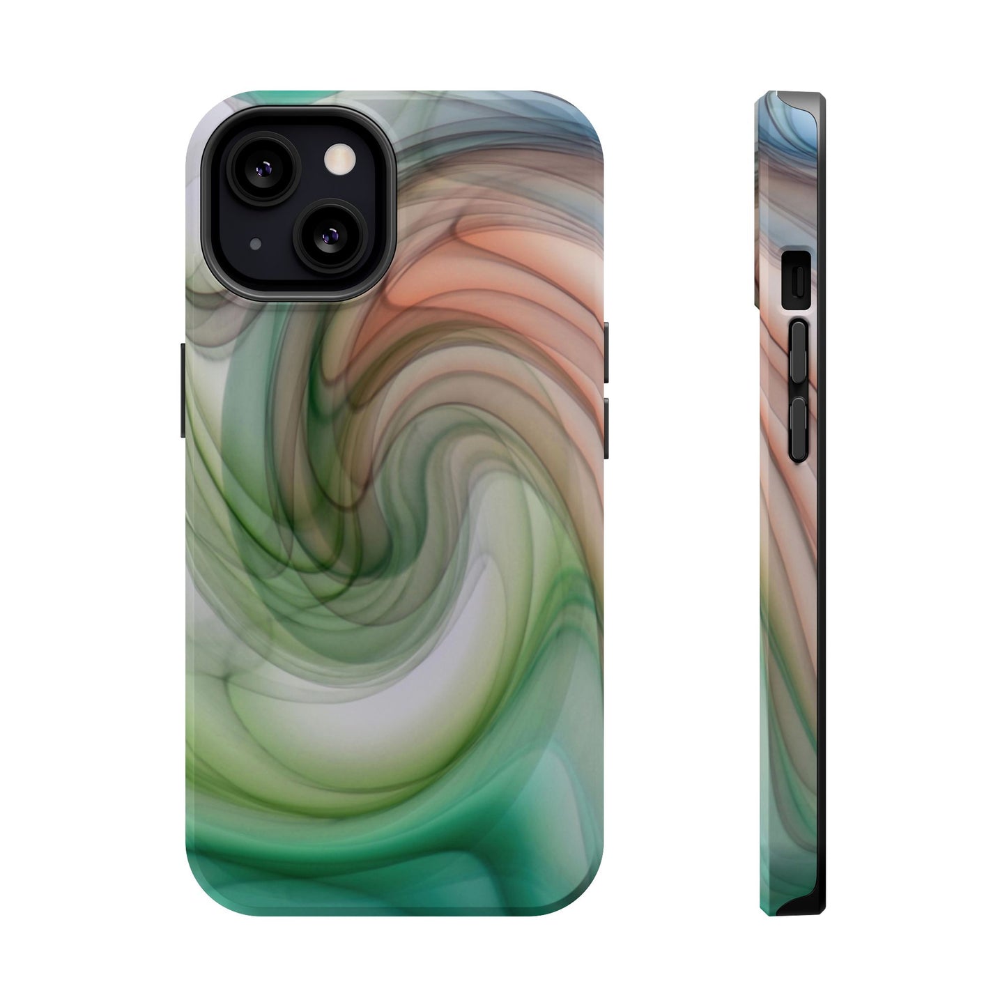 Wireless-Charging Compatible Case – Marble Flow