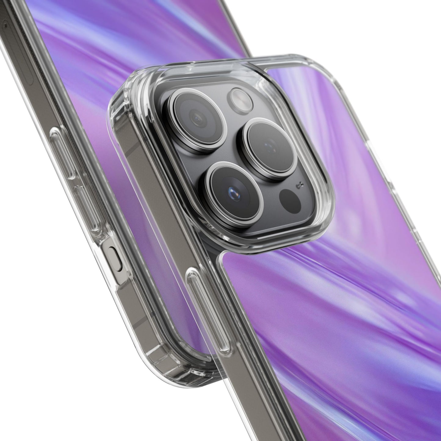 Clear Phone Case – Lavender Wave
